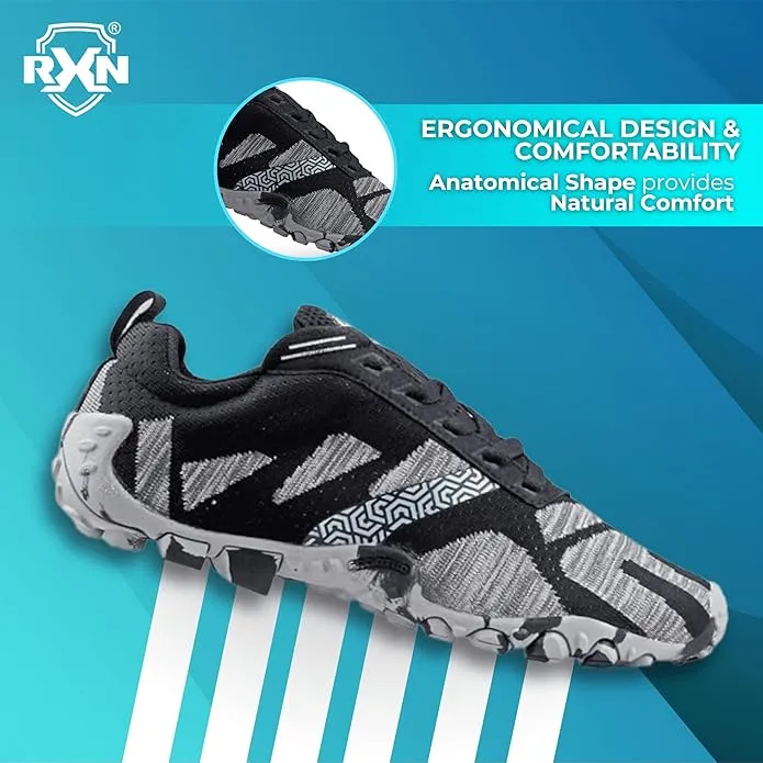 RXN Mens Cross Trainer Barefoot & Minimalist Shoe Zero Drop Sole Training Shoes - (TRN-1)