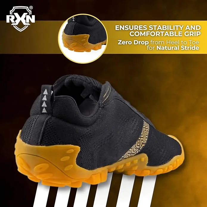RXN Mens Cross Trainer Barefoot & Minimalist Shoe Zero Drop Sole Training Shoes - (TRN-1)