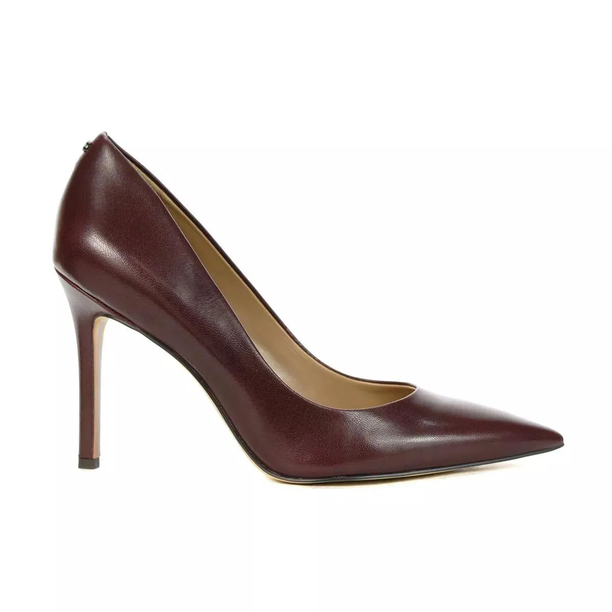 Sam Edelman Hazel French Burgundy Stiletto Heeled Dress Pointed Toe Wide Pumps