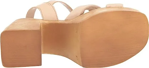 Sam Edelman Suzannah Ivory Ankle Strap Open Toe Block Heel Platform Sandals