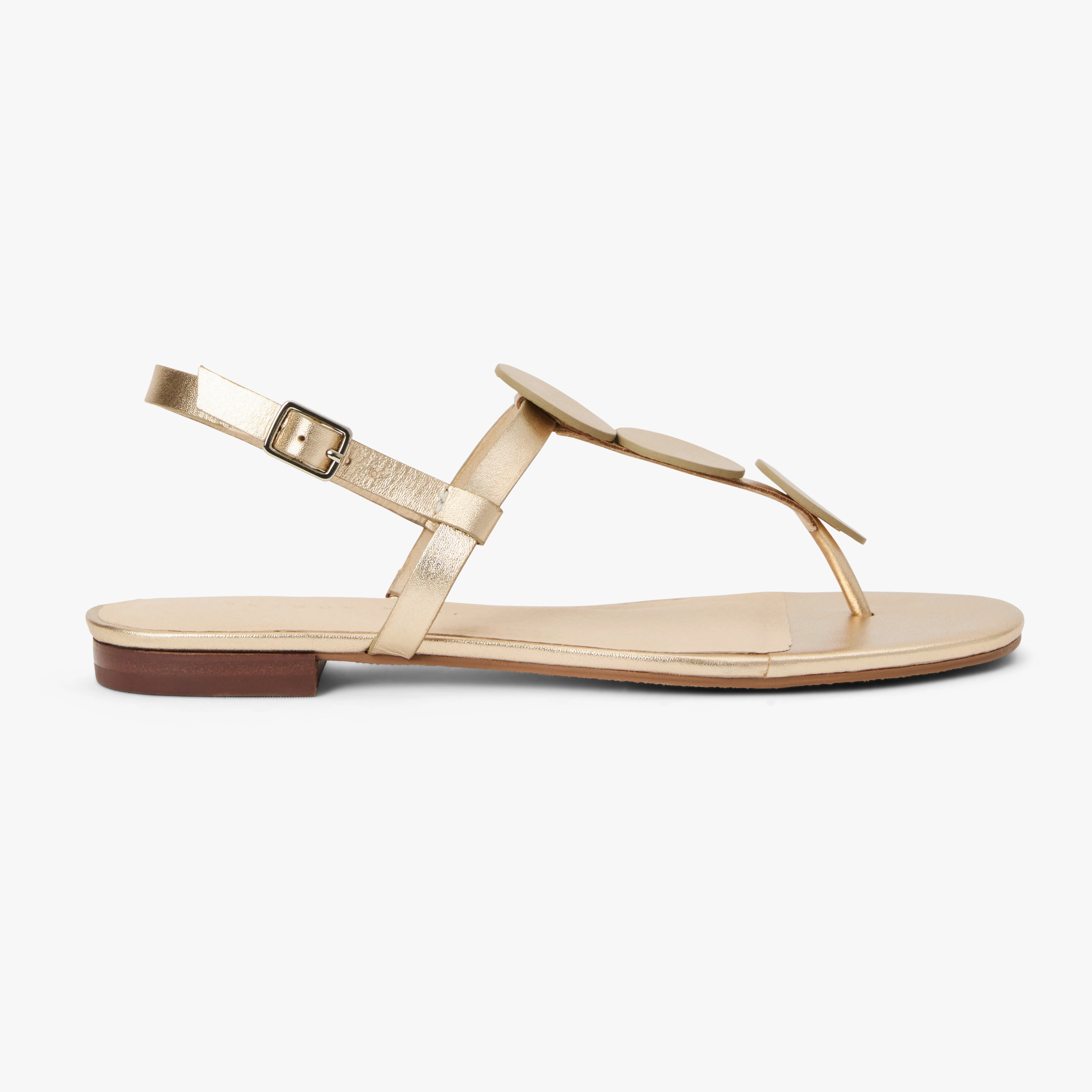 Worth Leather Flat Sandal Sport Ease