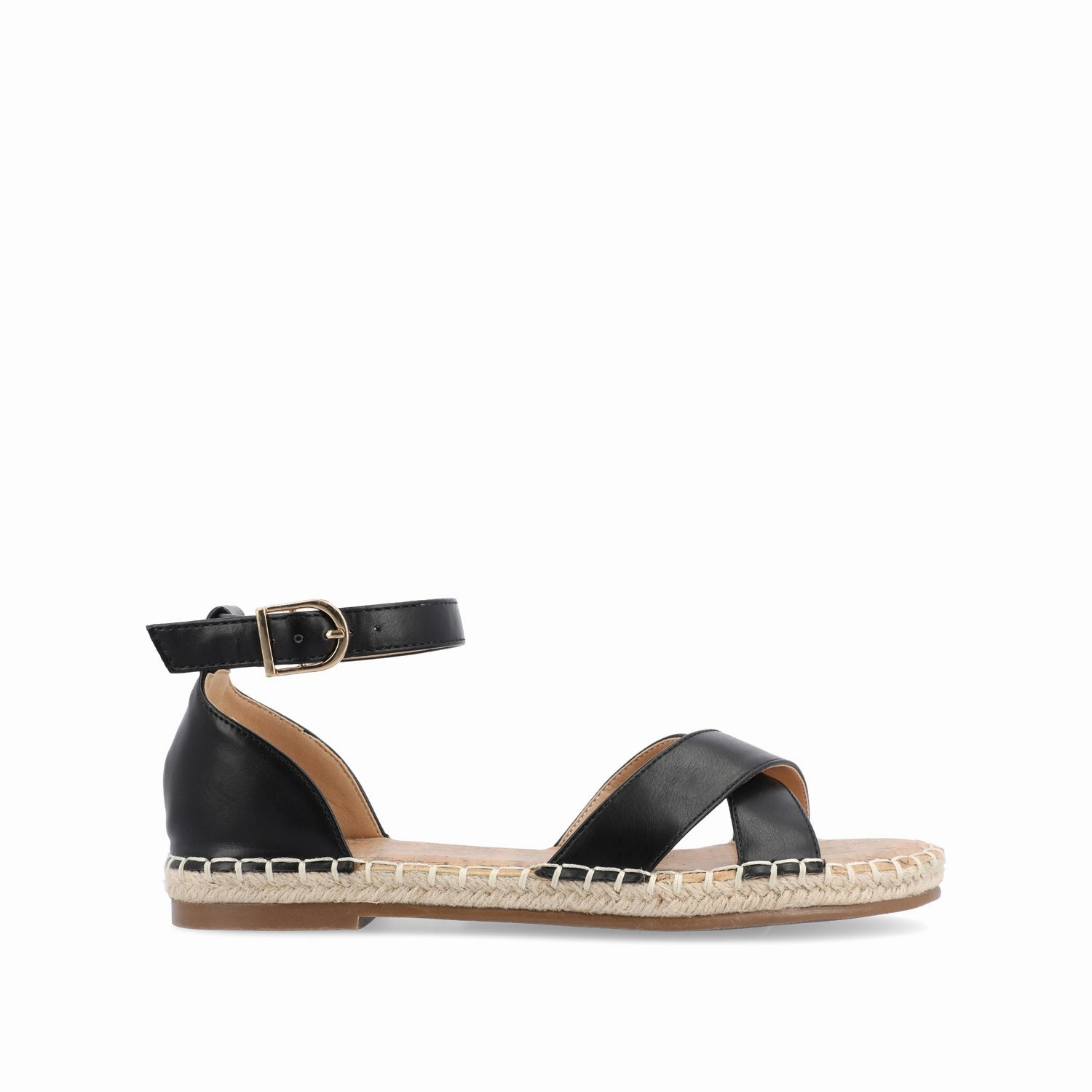 LYDDIA ESPADRILLE SANDALS IN VEGAN LEATHER Relaxed Look slim fit