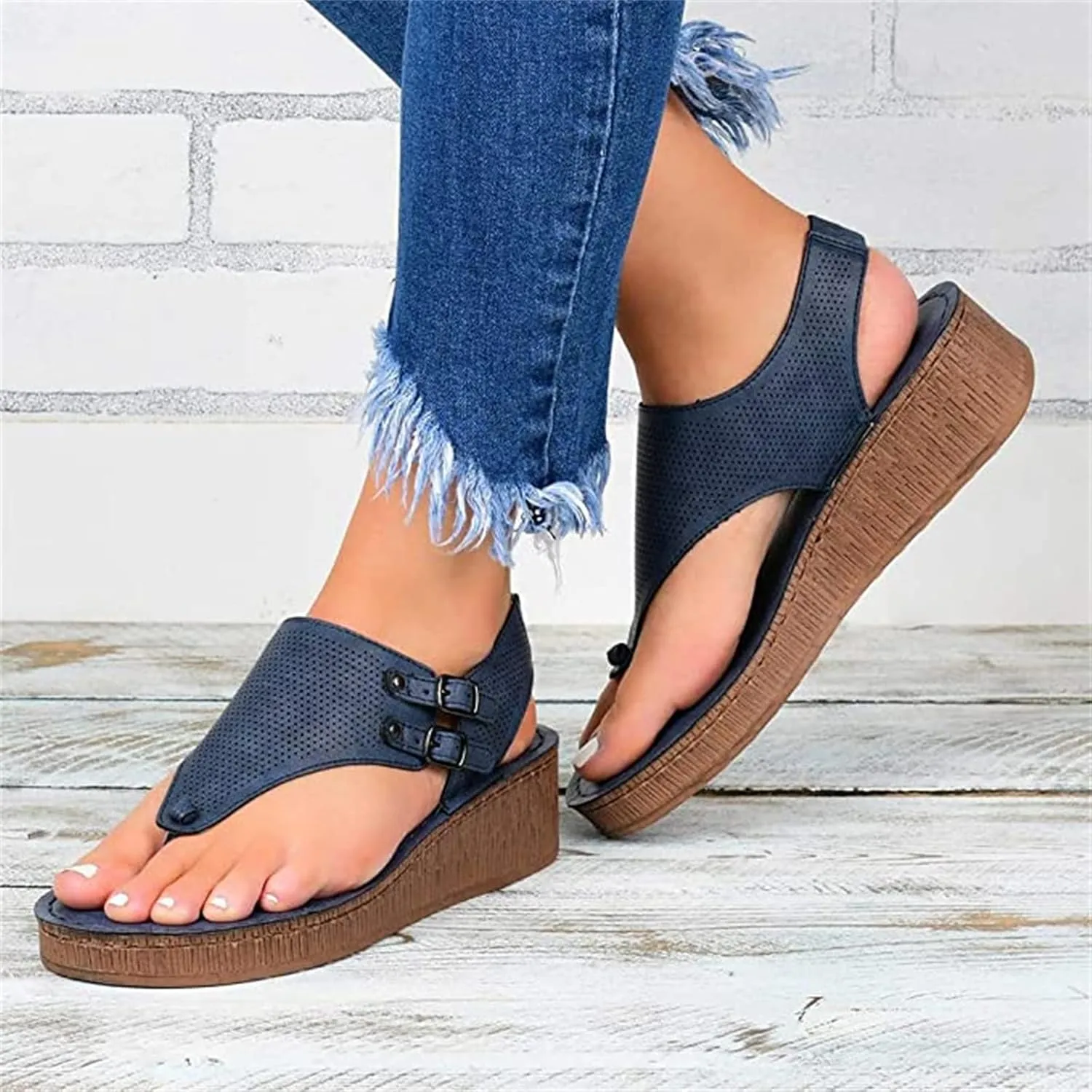 Sandals For Women Dressy Summer,Women's T-Strap Beach Sandals Casual Gladiator Strappy Thong Flip Flops Flat Slippers
