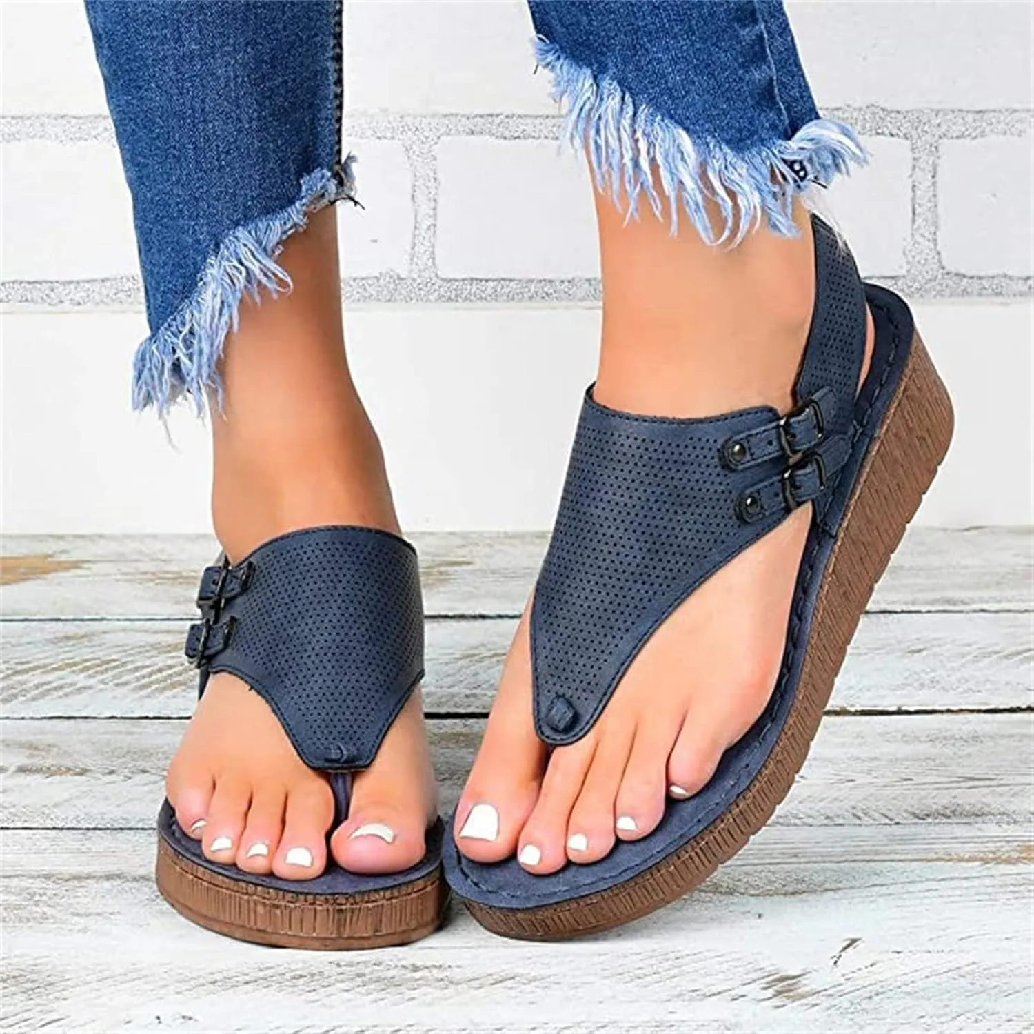 Sandals For Women Dressy Summer,Women's T-Strap Beach Sandals Casual Gladiator Strappy Thong Flip Flops Flat Slippers