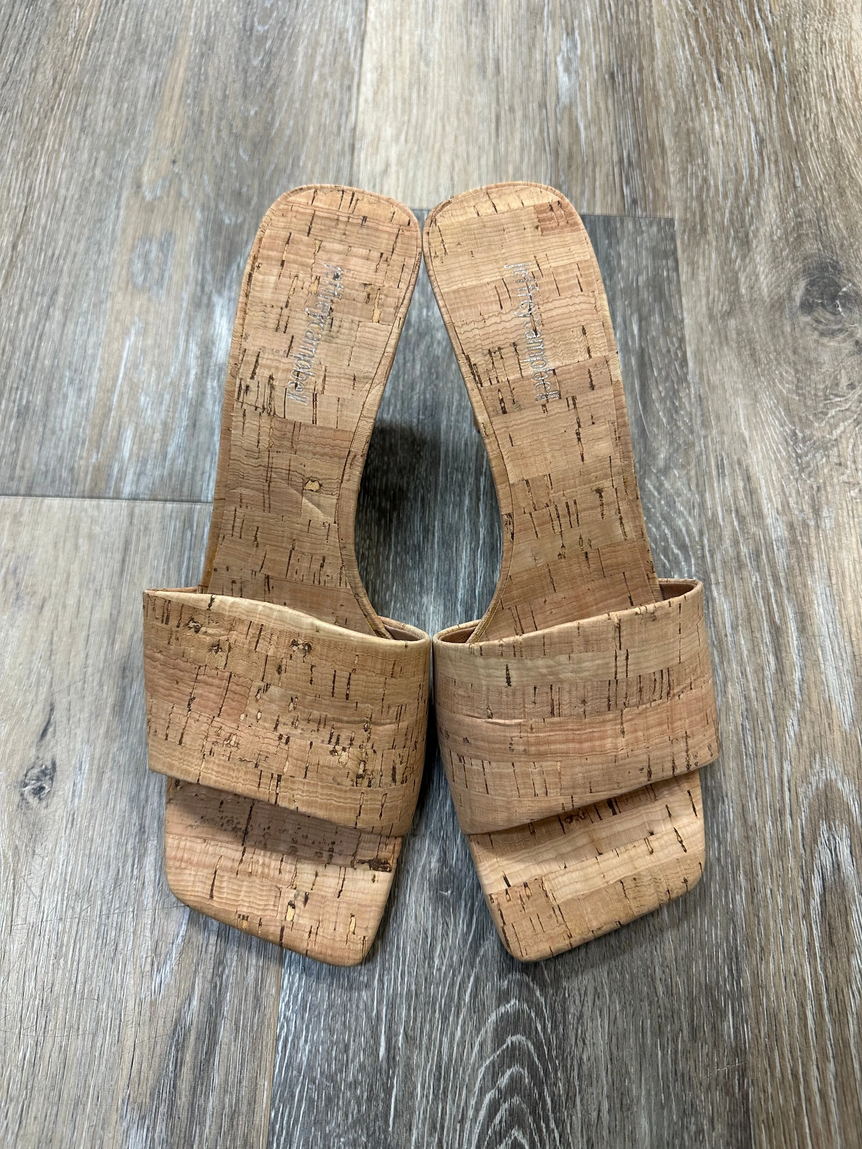 Sandals Heels Kitten By Jeffery Campbell In Tan, Size: 10