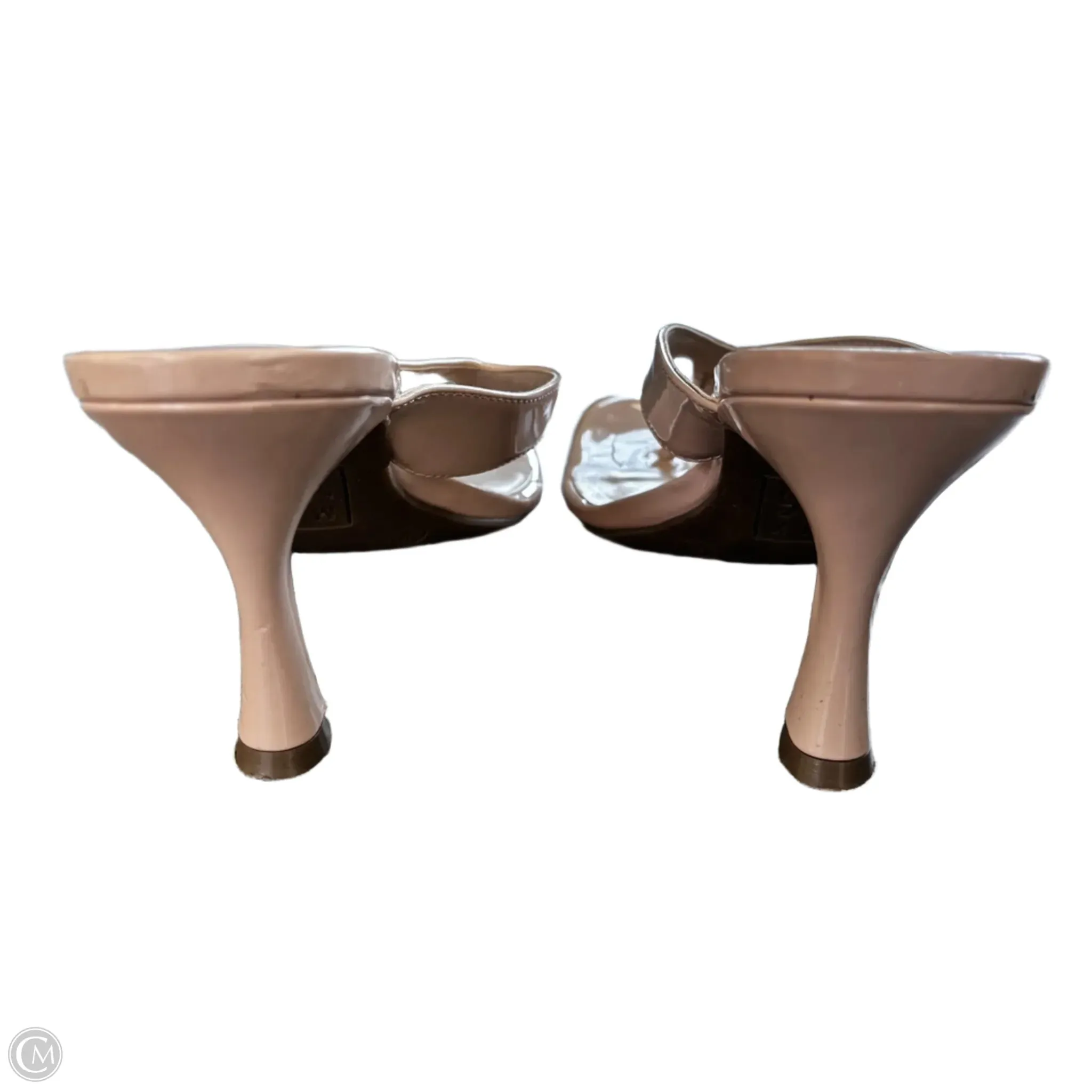 Sandals Heels Kitten By Mix No 6 In Tan, Size: 9