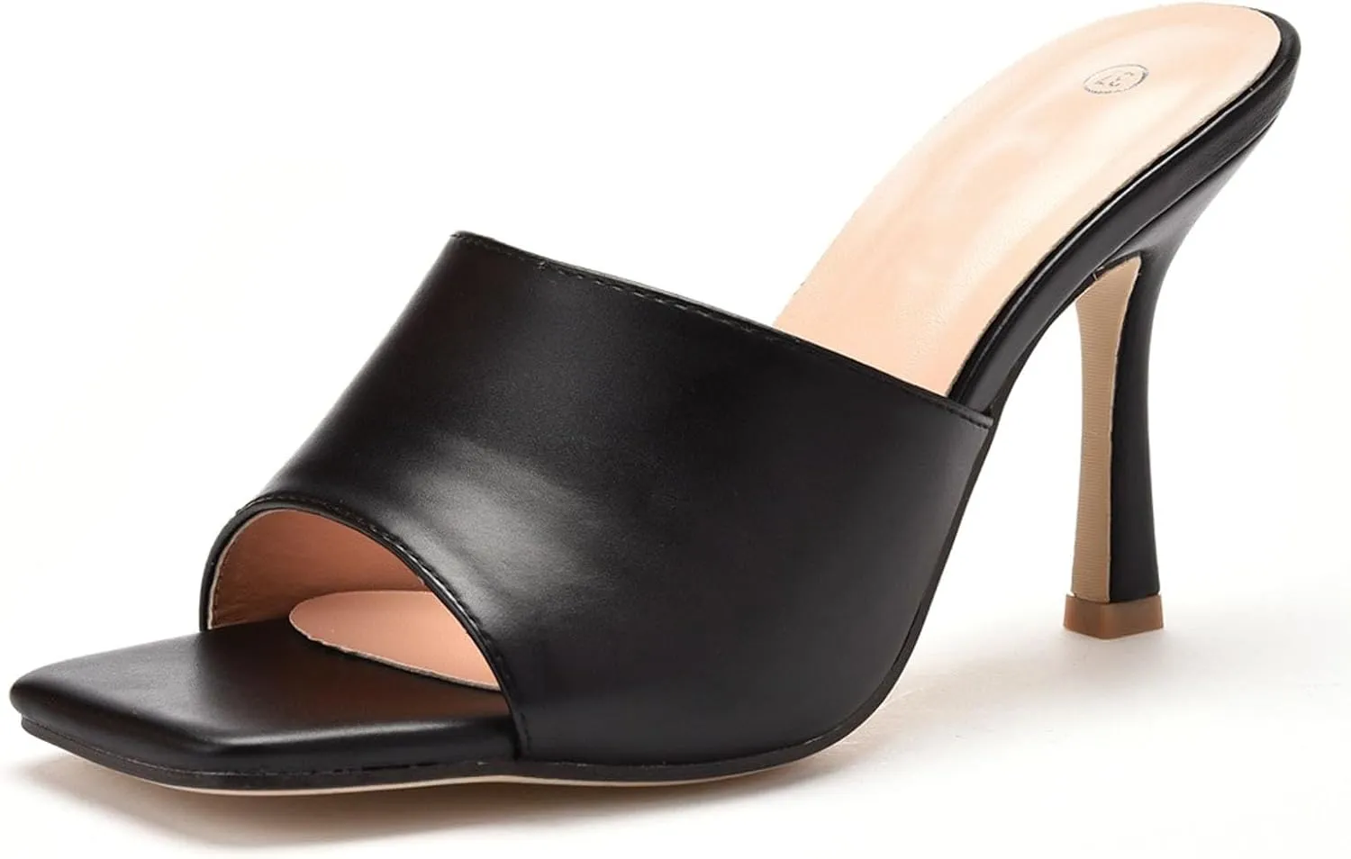 Sandals women's square toe high heels peep toe shoes 9cm open toe sandals slippers high heels