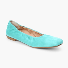 Santa Maria Italian Suede Ballet Flat Nature Glow Team Meet
