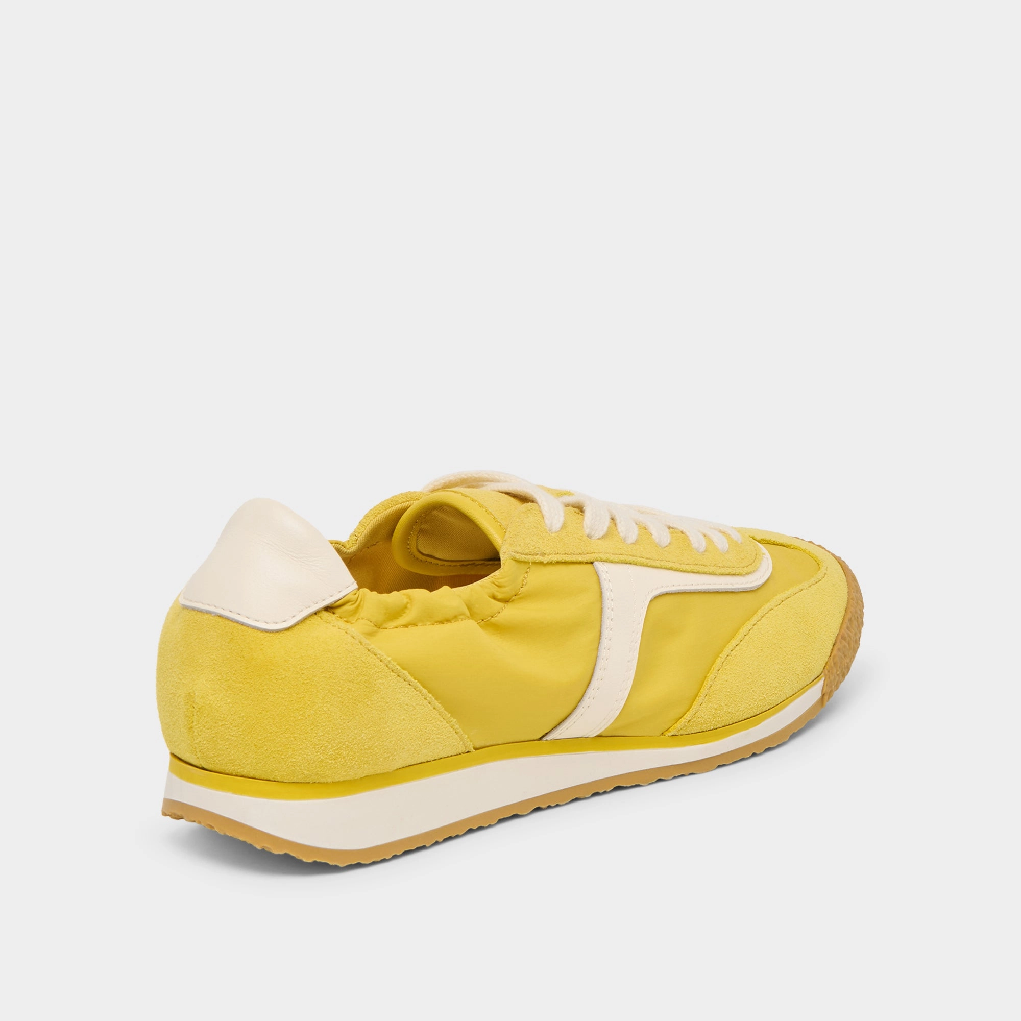 SARIYA SNEAKERS YELLOW NYLON Cushioned Midsole Design RubberHeel