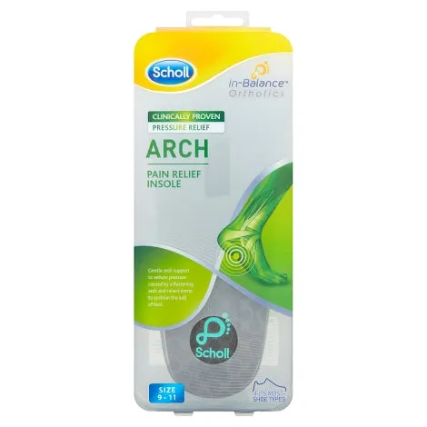 Scholl Orthotic Ball of Foot & Arch Pain Relief Insole