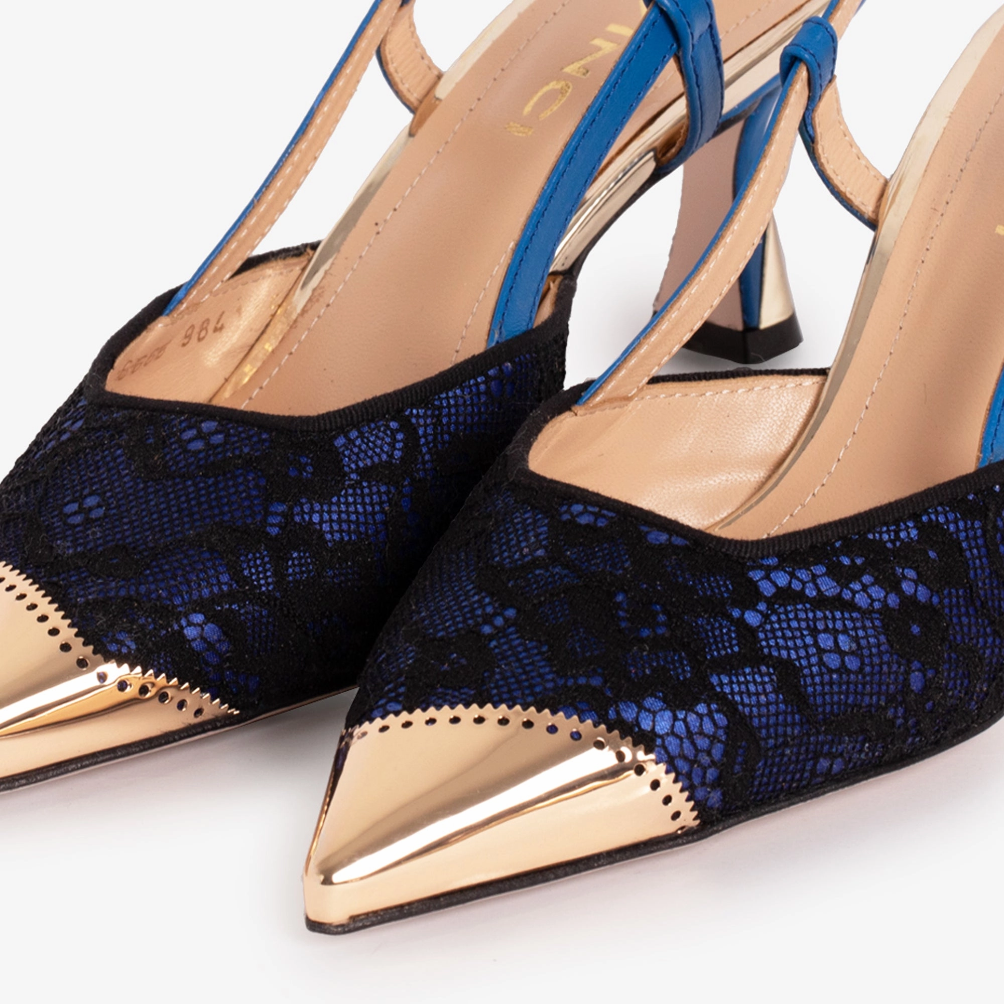 The Bali Sax Blue Leather Slingback Women Sandal teenagers'