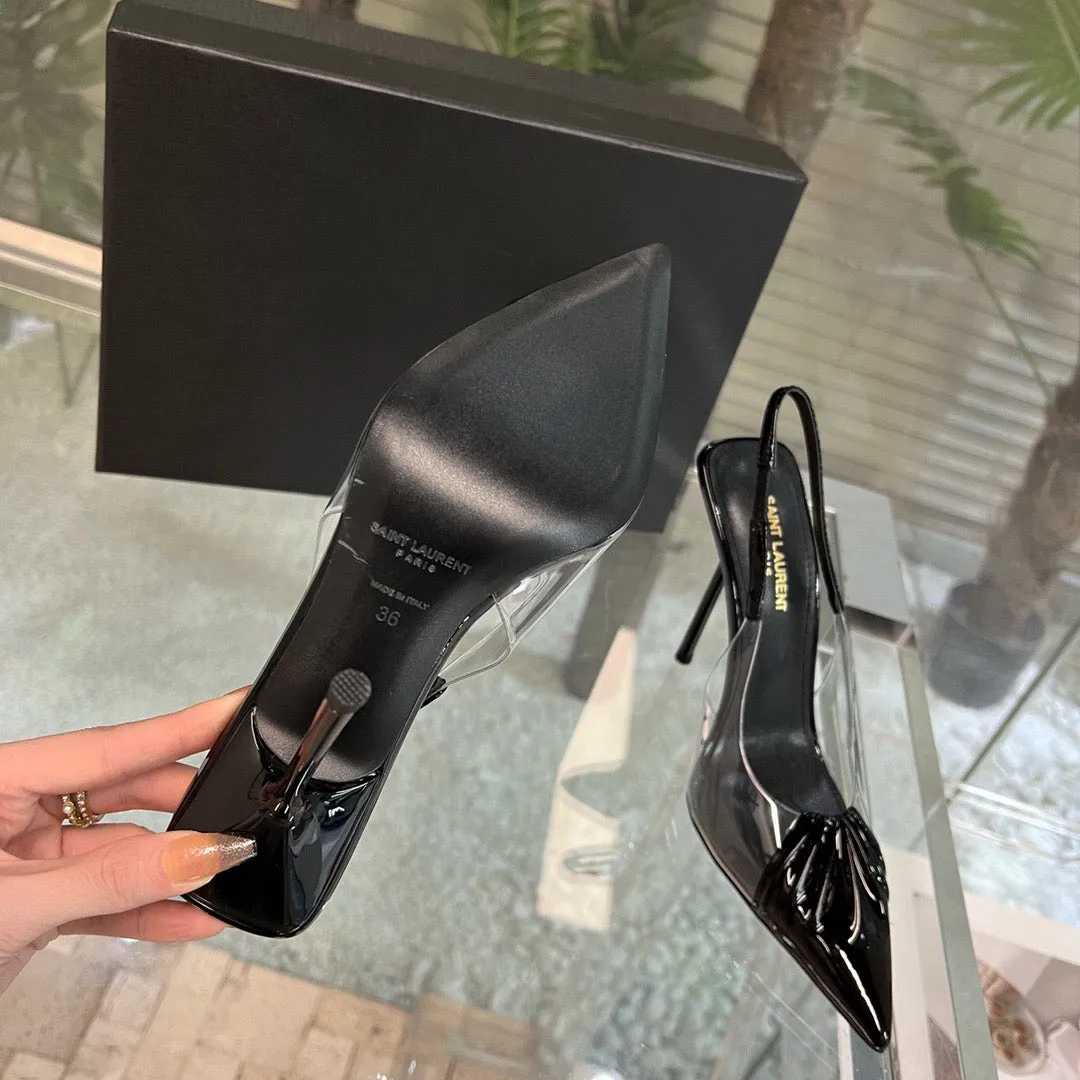 SE980 YSK Slingback Pumps in PVC & Patent Leather / Size5-9