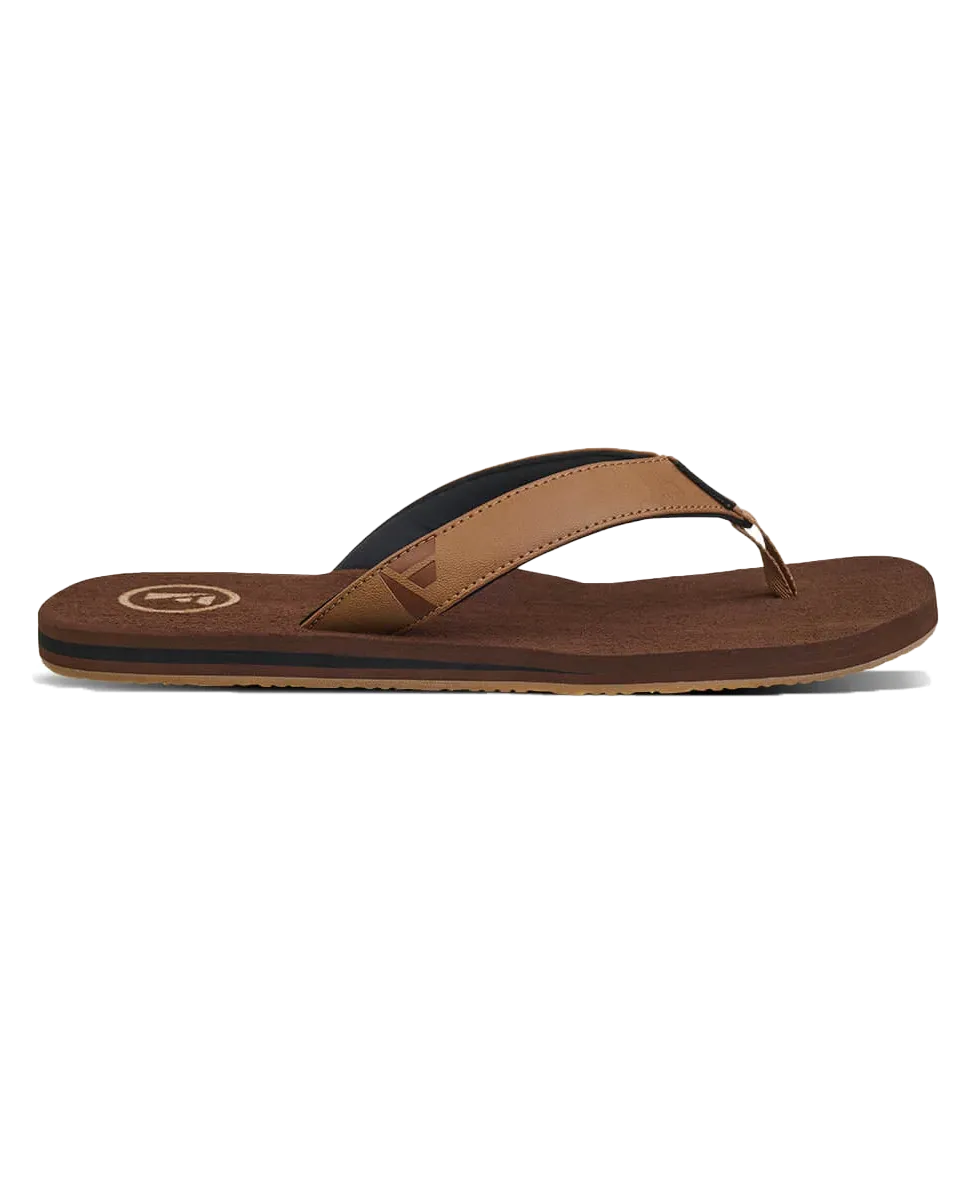 Seales Earth Flip Flops in Earth Brown