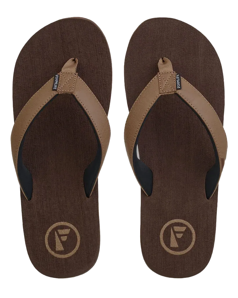 Seales Earth Flip Flops in Earth Brown