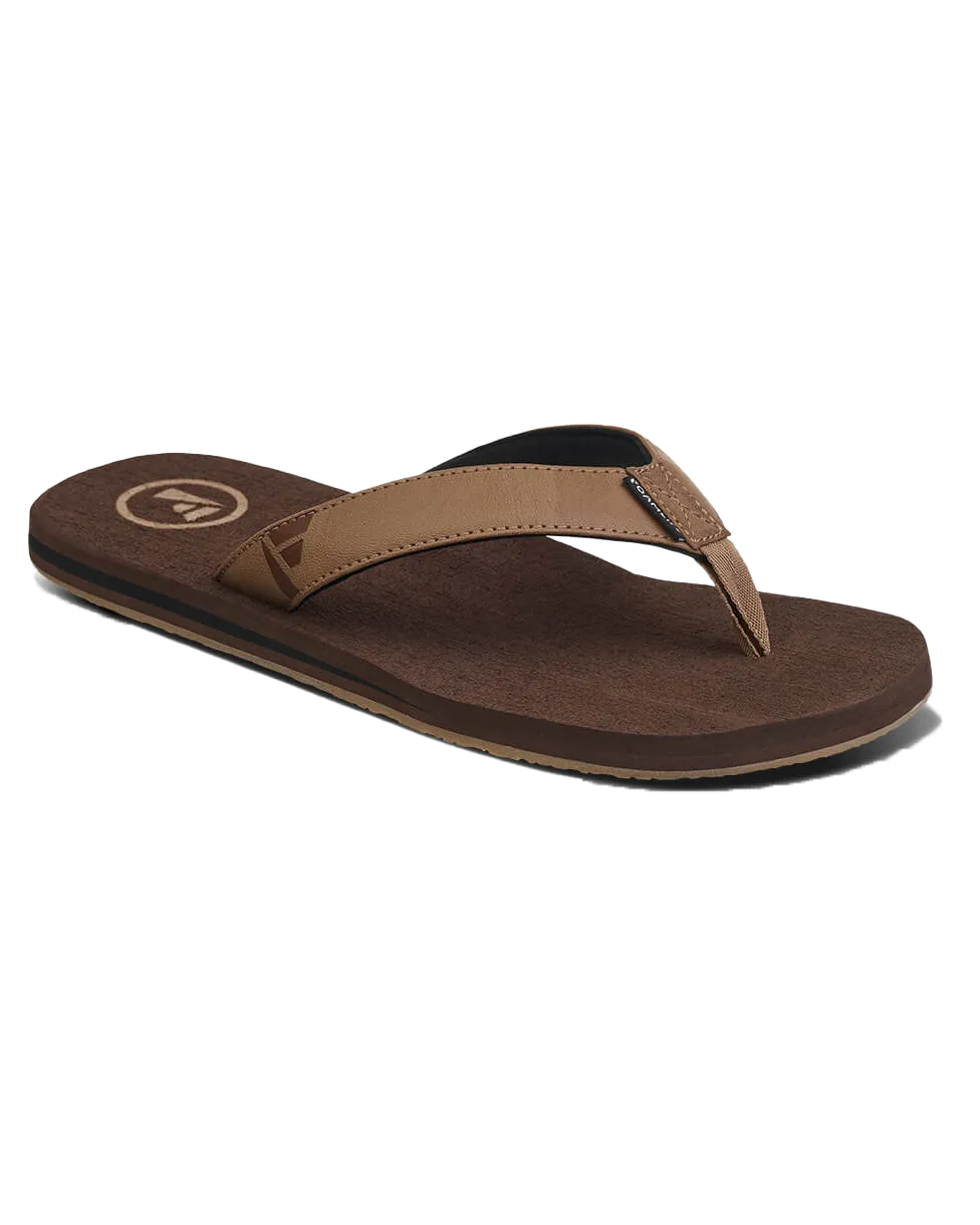 Seales Earth Flip Flops in Earth Brown