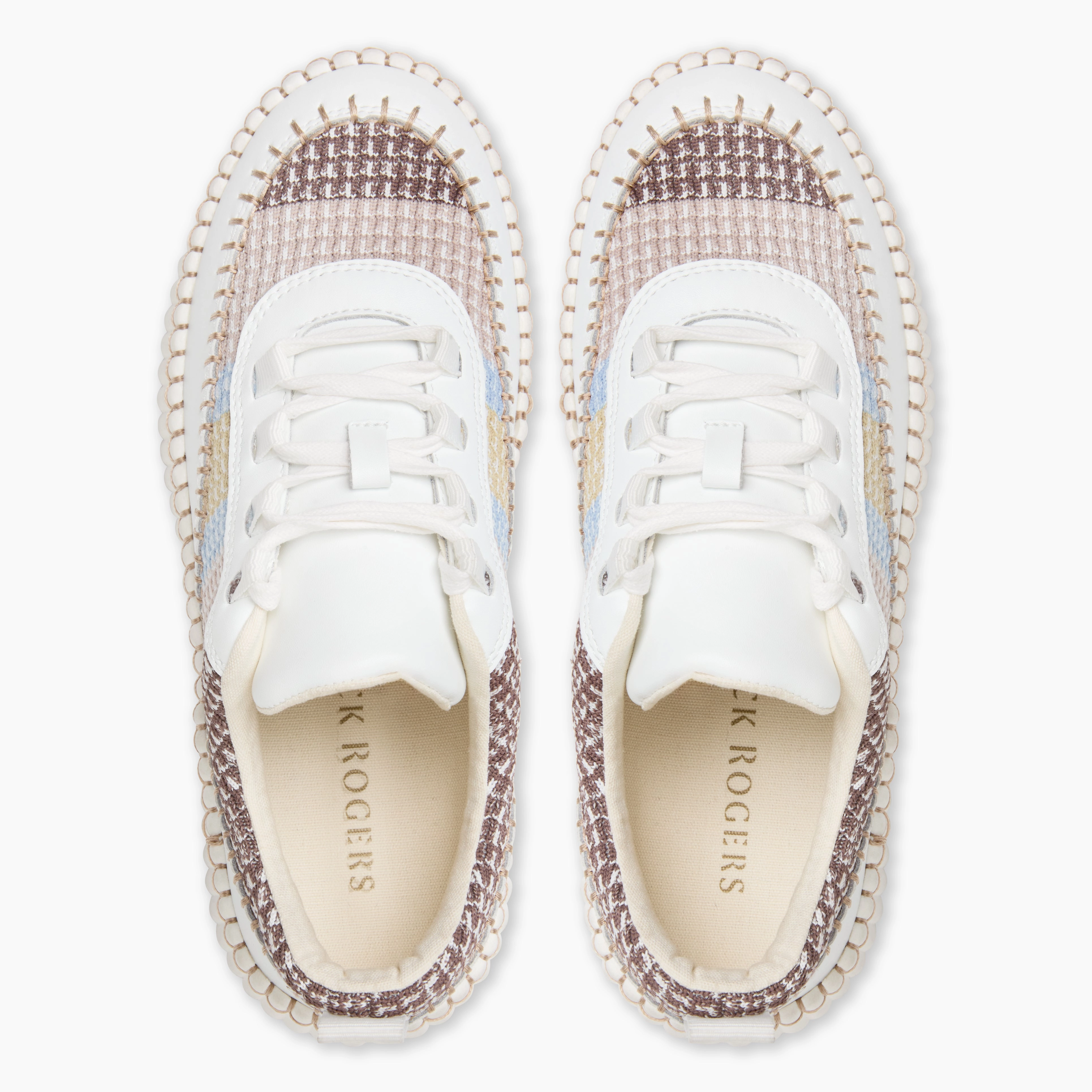 Harbor Look Suede Soft Sealine Leather Low Top Platform Sneaker