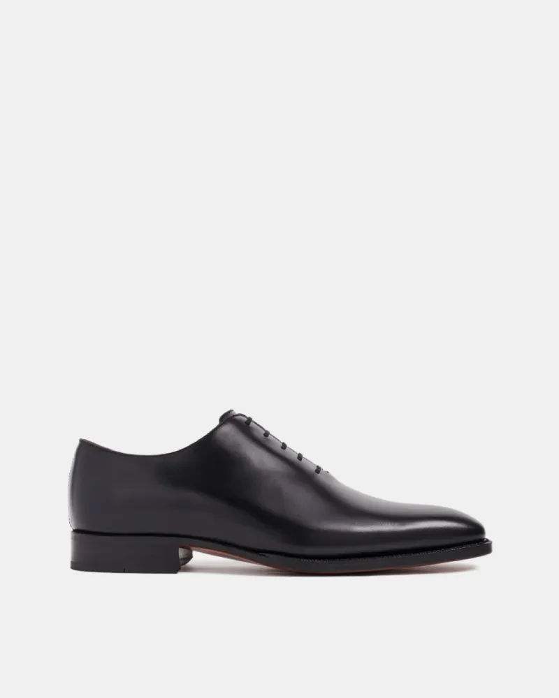 Black Wholecut Oxford Dress Shoe All Purpose Look