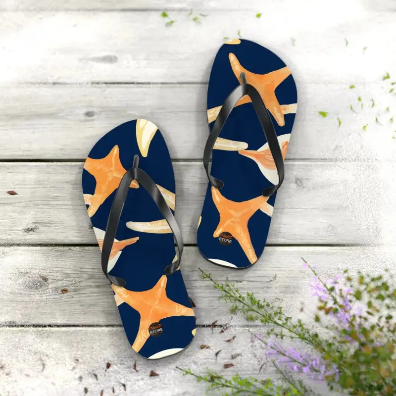 Seas the Day Unisex Star Fishes Flip Flops