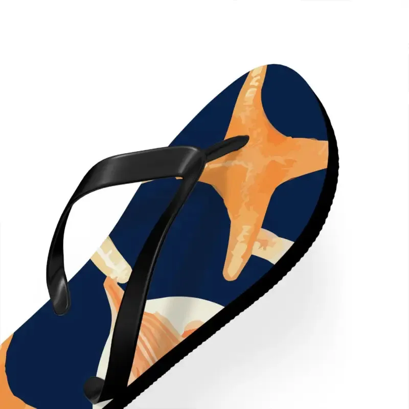 Seas the Day Unisex Star Fishes Flip Flops