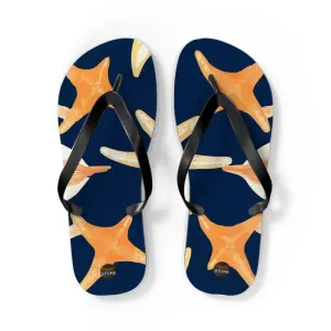 Seas the Day Unisex Star Fishes Flip Flops