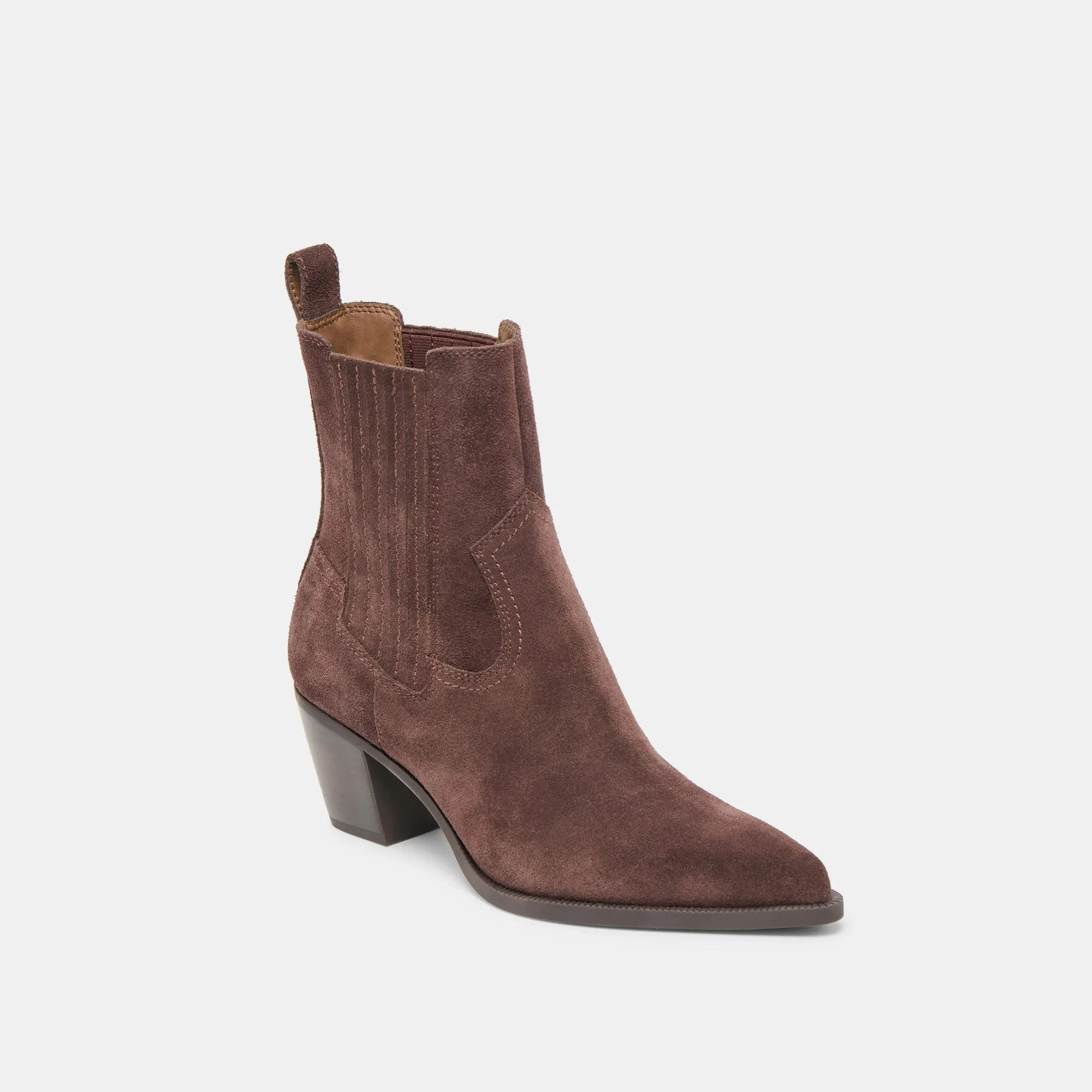 SLIM BOOTIES MAHOGANY SUEDE Breathable All Day Wear Rubberized Traction Lugs