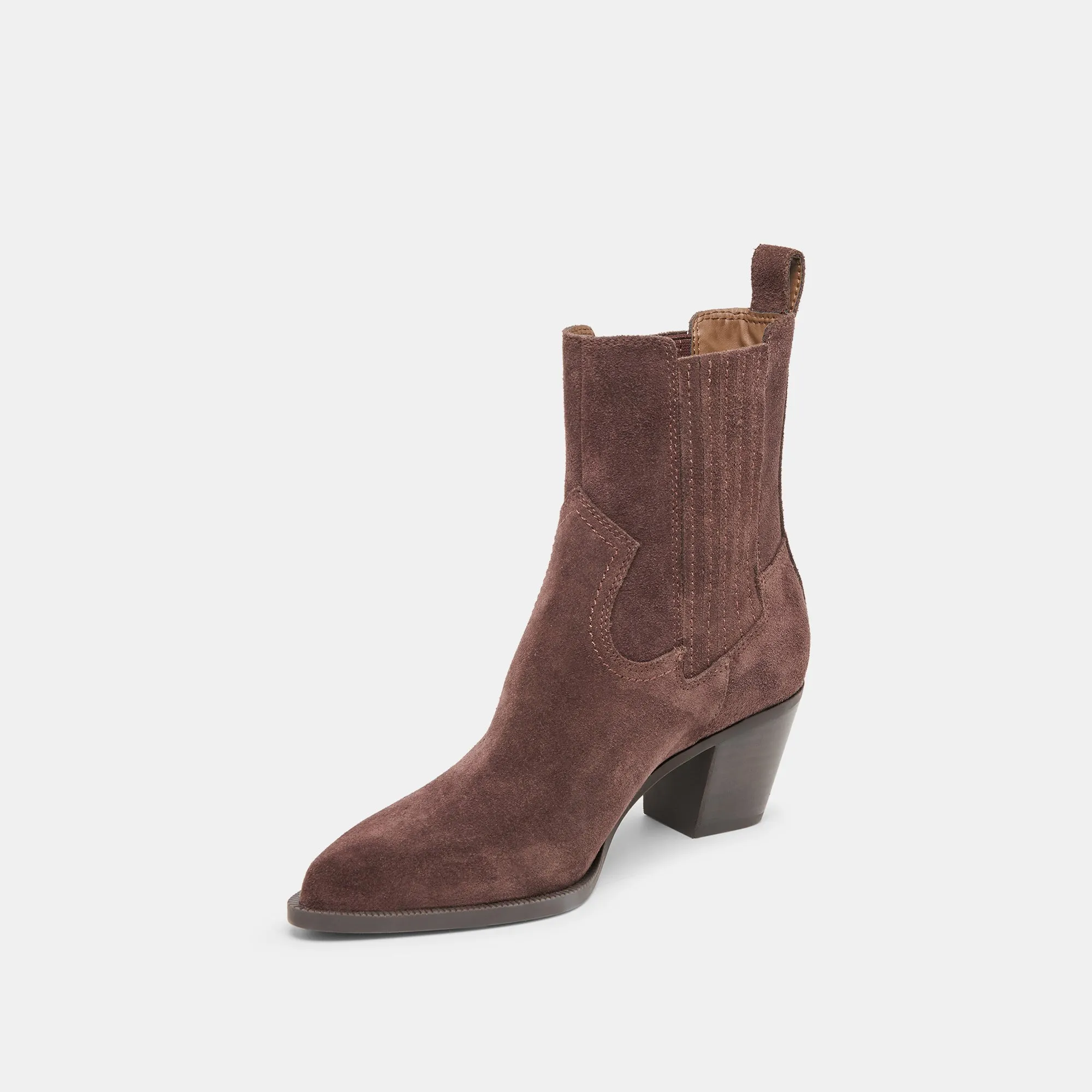 SLIM BOOTIES MAHOGANY SUEDE Stable Support Rural Traveler