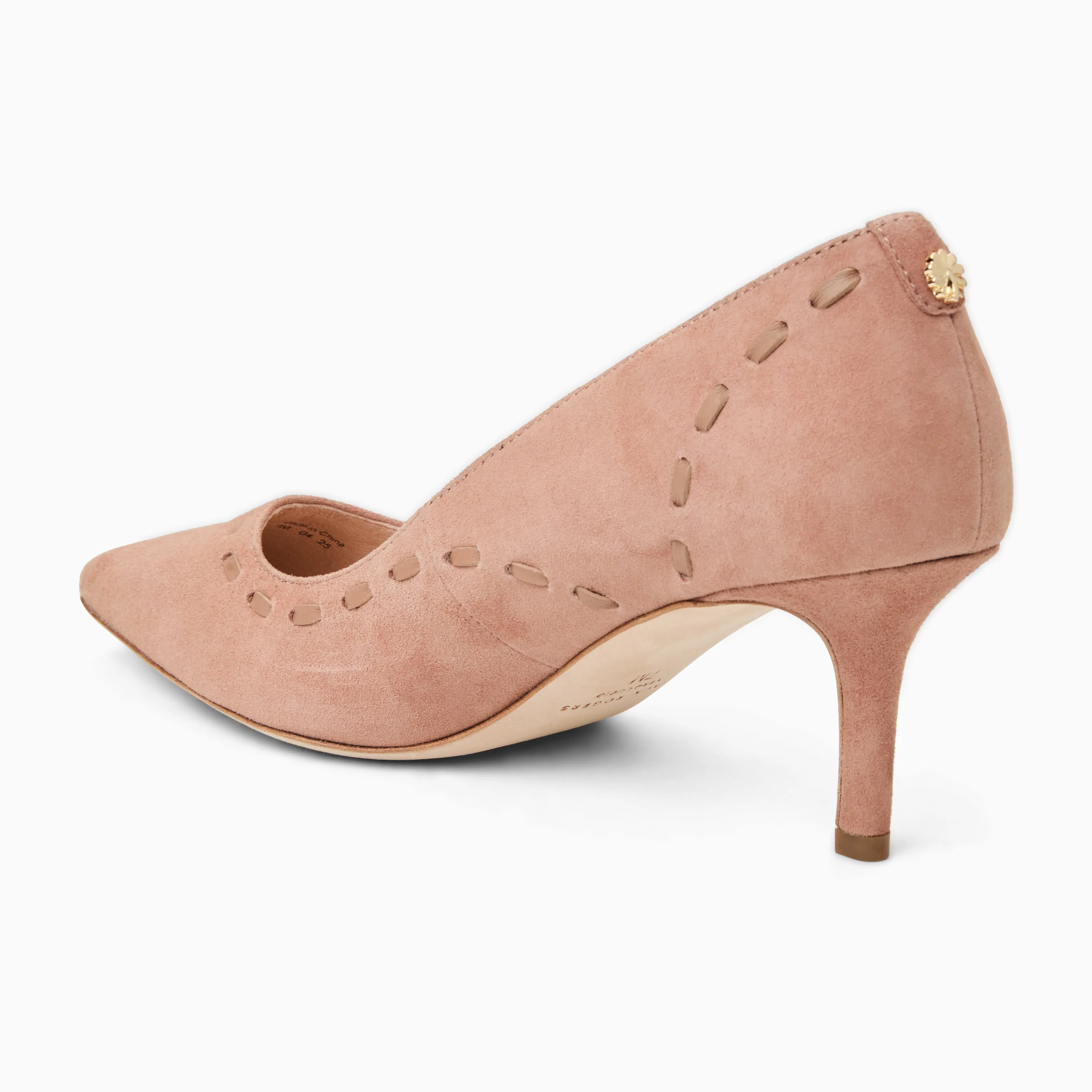 Bridgette Suede Heel Pump Daily Spark
