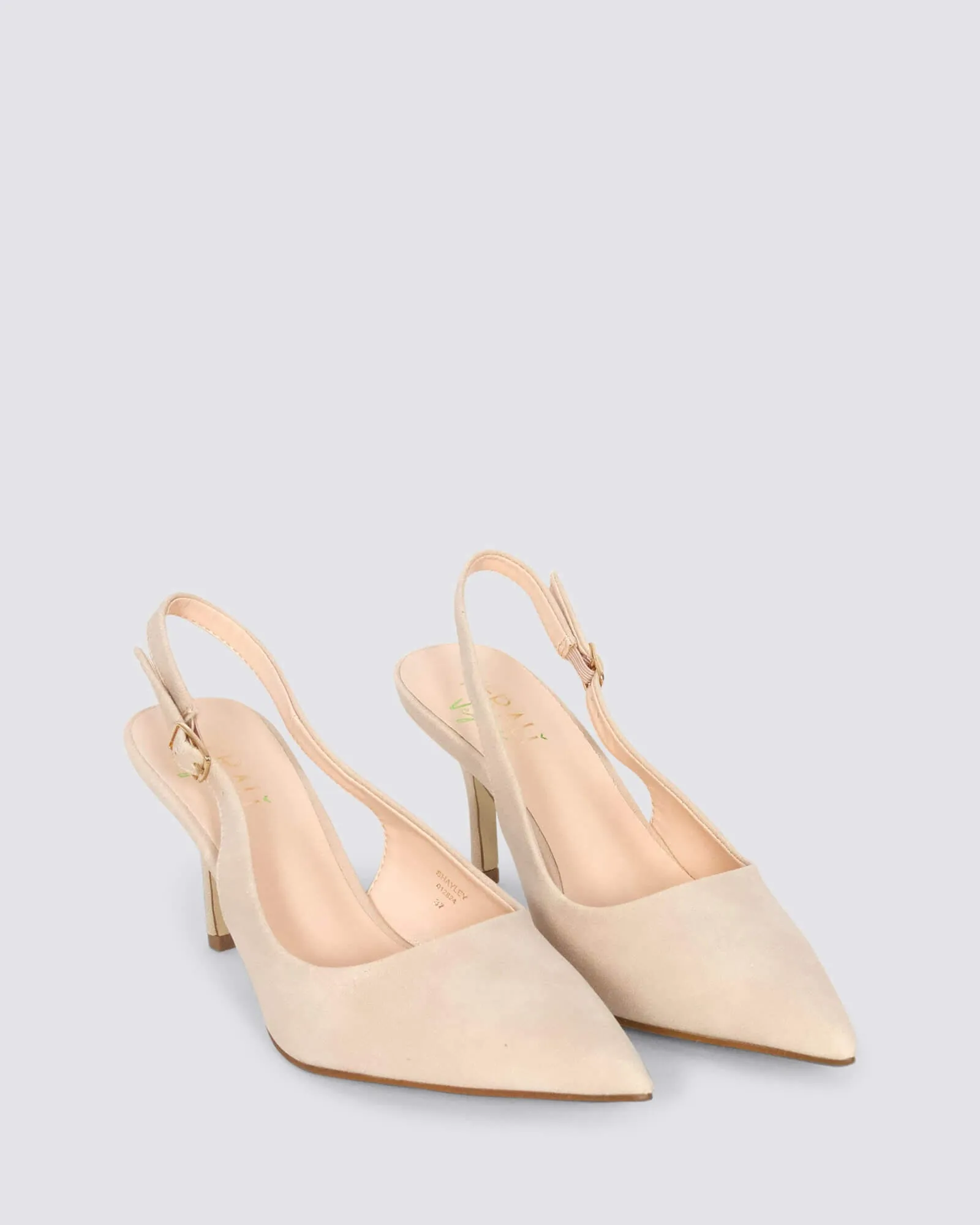 SHAYLEY SLINGBACK HEELS STONE BEIGE