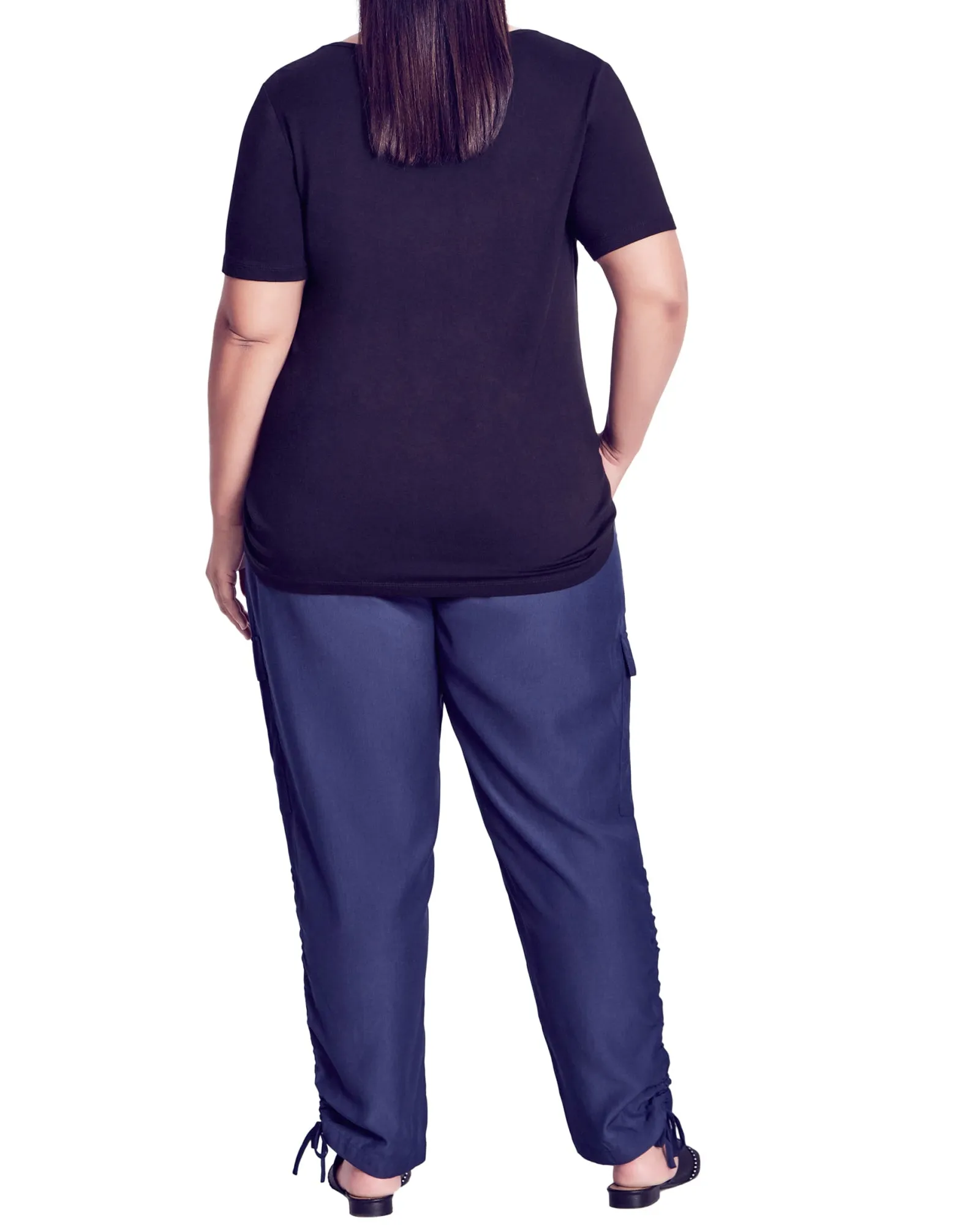 Shiloh Ruched Pant | Navy