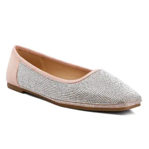 Shimmering Rhinestone Ballerinas