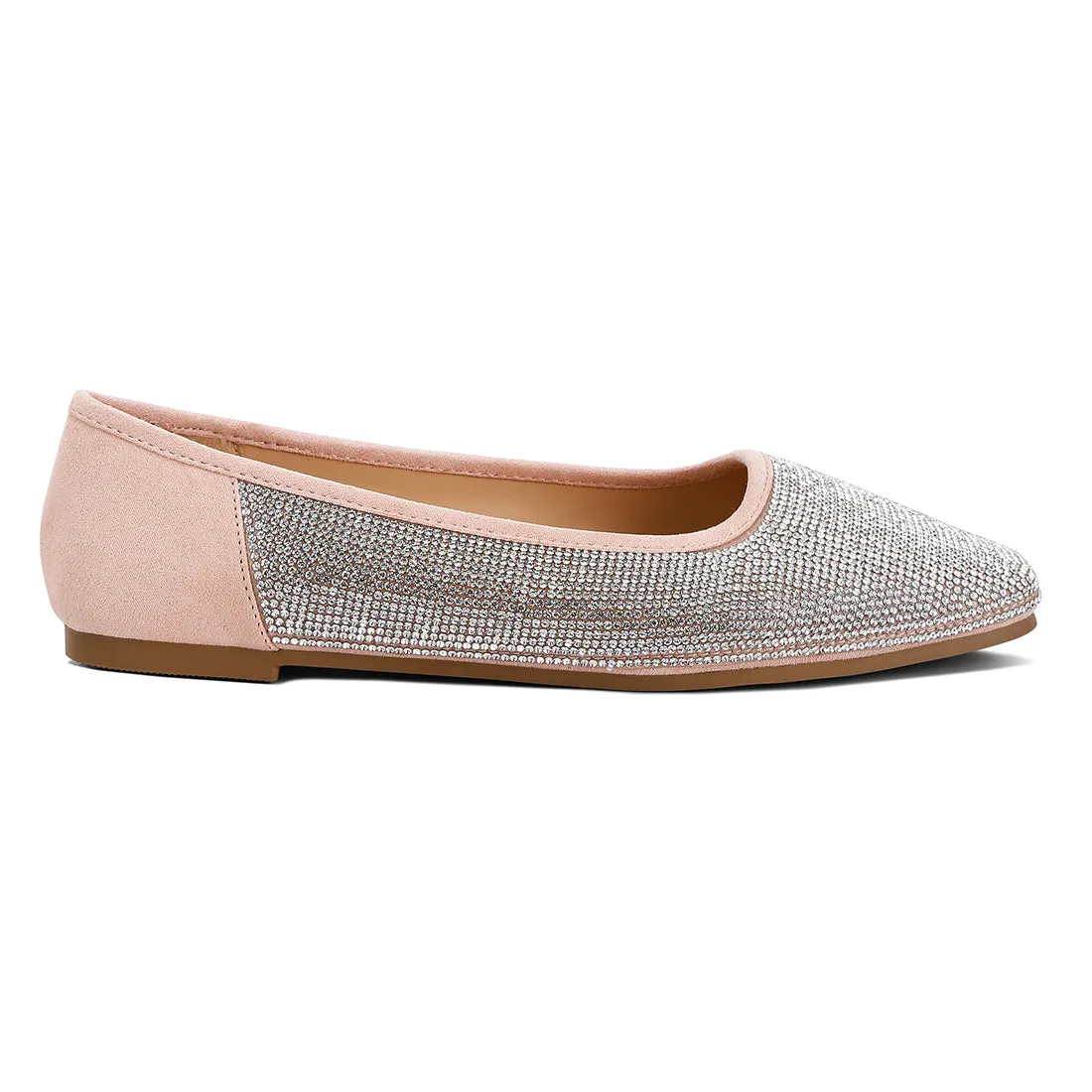 Shimmering Rhinestone Ballerinas