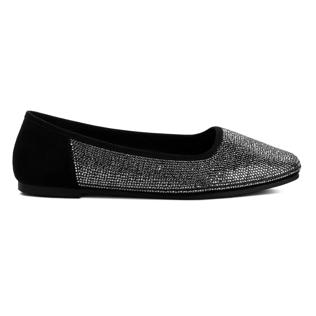 Shimmering Rhinestone Ballerinas