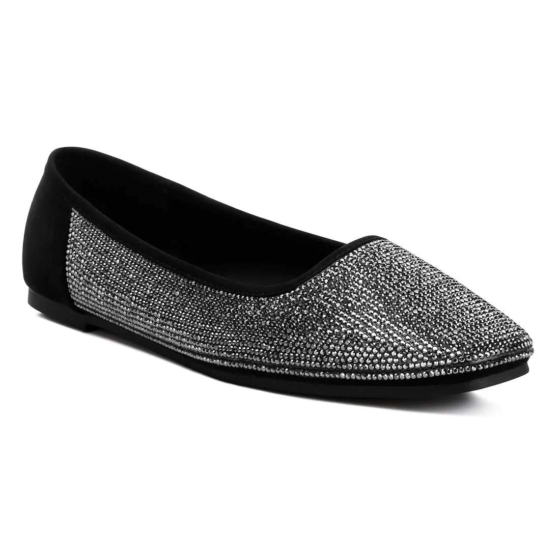 Shimmering Rhinestone Ballerinas
