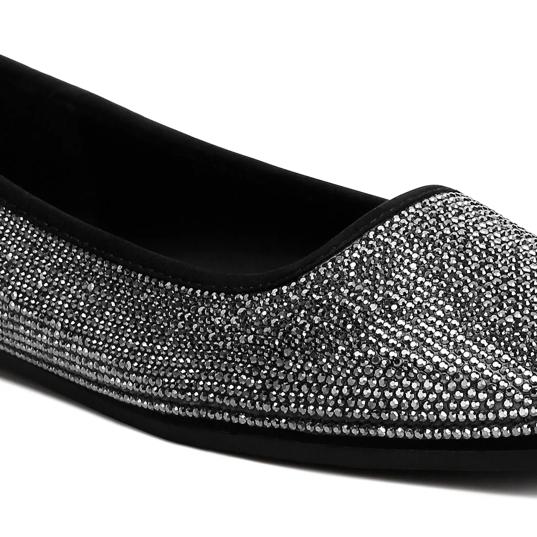Shimmering Rhinestone Ballerinas