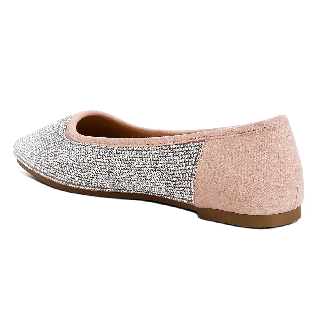 Shimmering Rhinestone Ballerinas
