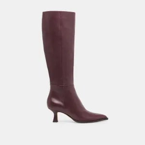 Seamless Comfort Winter Walker AUGGIE BOOTS WINE LEATHER