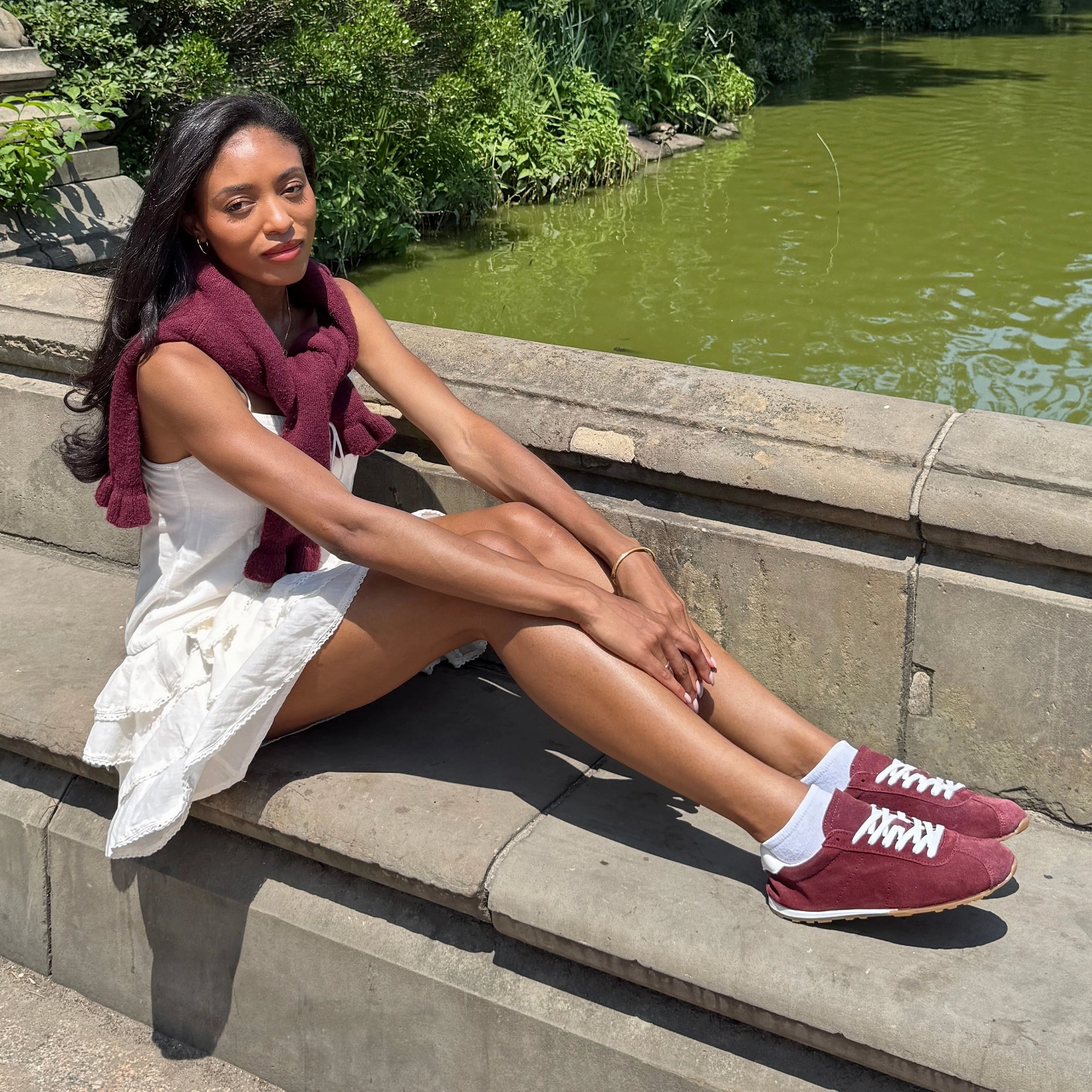 SERINA SNEAKERS BURGUNDY SUEDE Customizable Fit