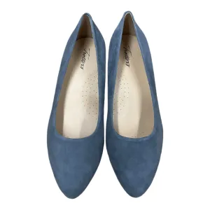 Shoes Heels Kitten By Clothes Mentor In Grey, Size: 9.5