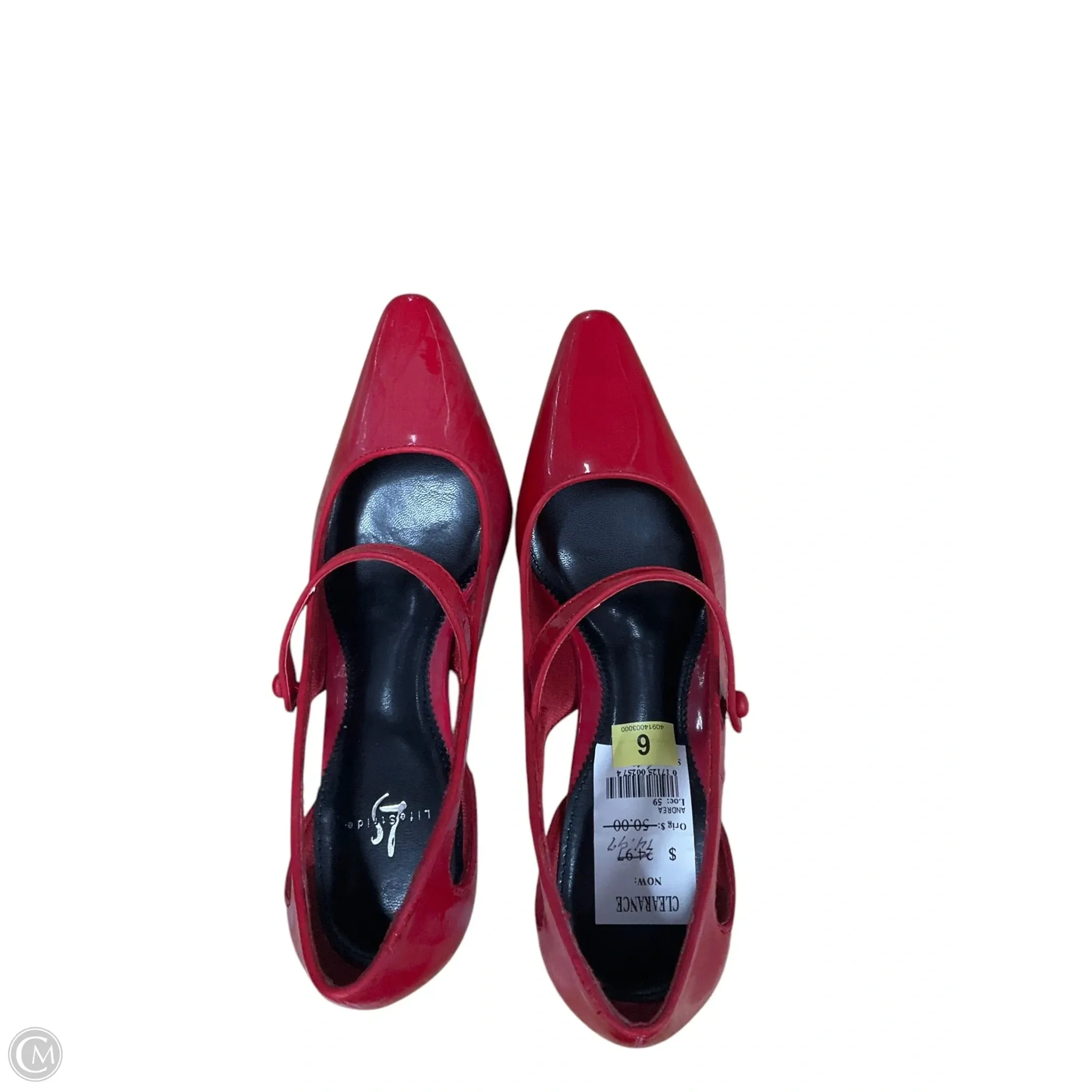 Shoes Heels Kitten By Clothes Mentor In Red, Size: 6