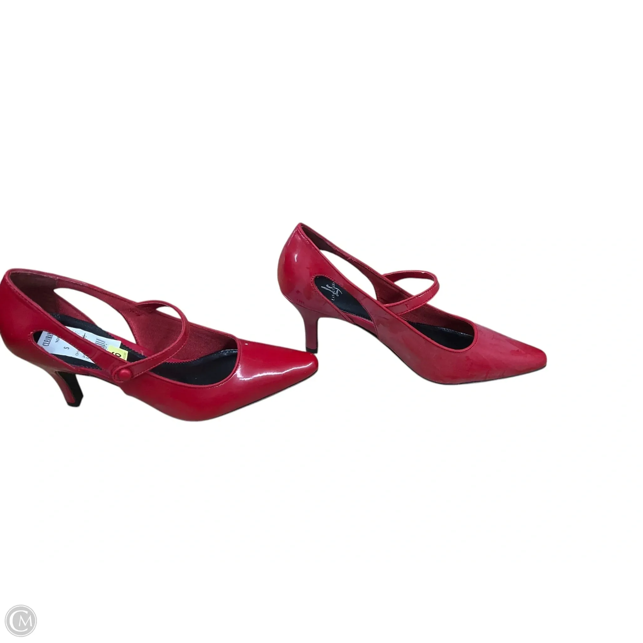 Shoes Heels Kitten By Clothes Mentor In Red, Size: 6