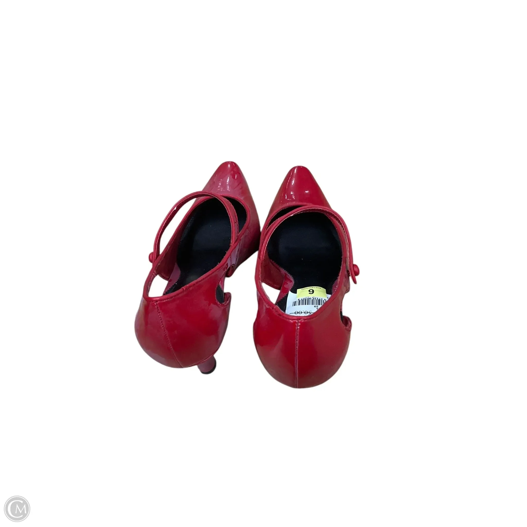 Shoes Heels Kitten By Clothes Mentor In Red, Size: 6