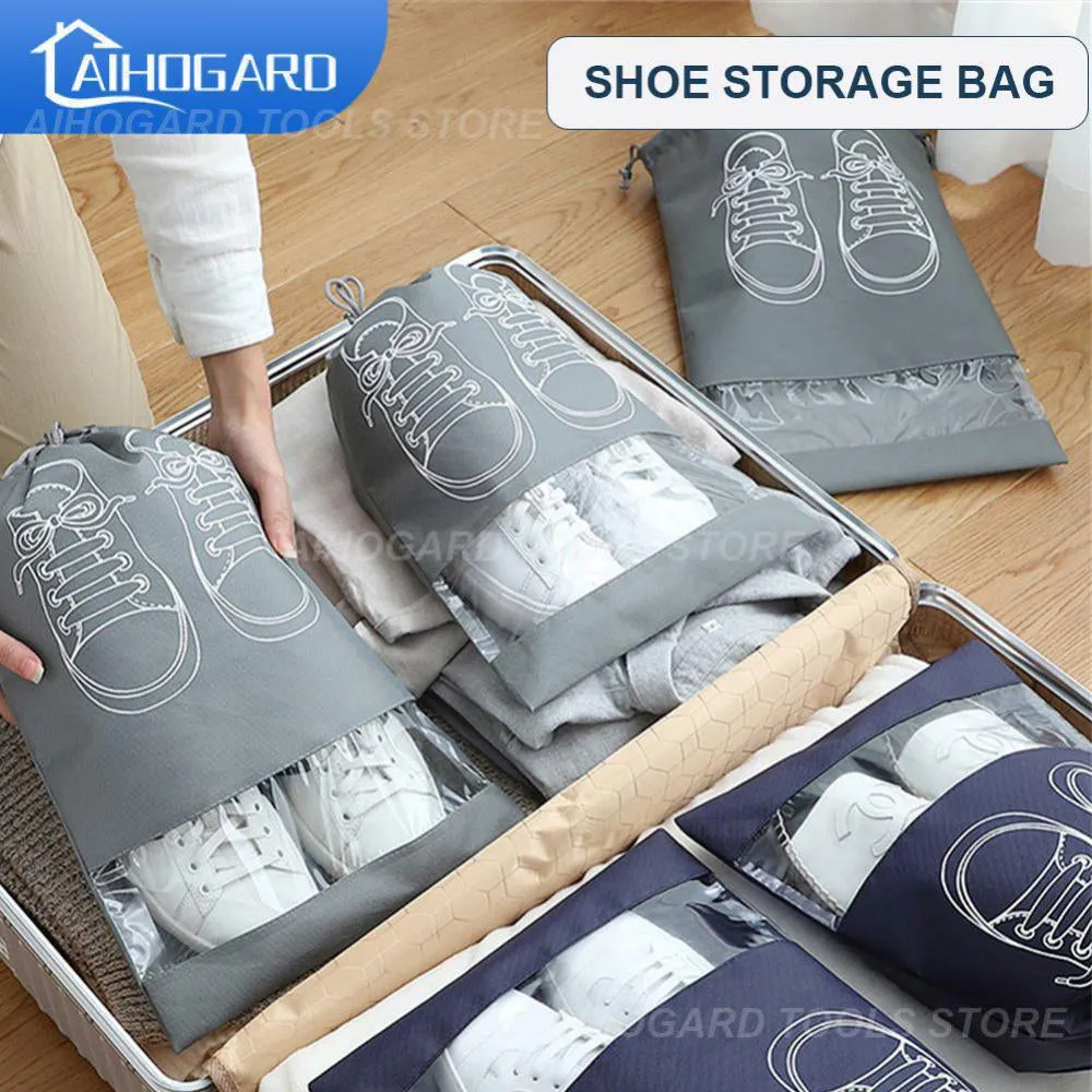 Shoes Storage Bag Multi Size Household Organizer Closet Organizer Bundle Pocket Travel Portable Bag Drawstring Bag Organizer