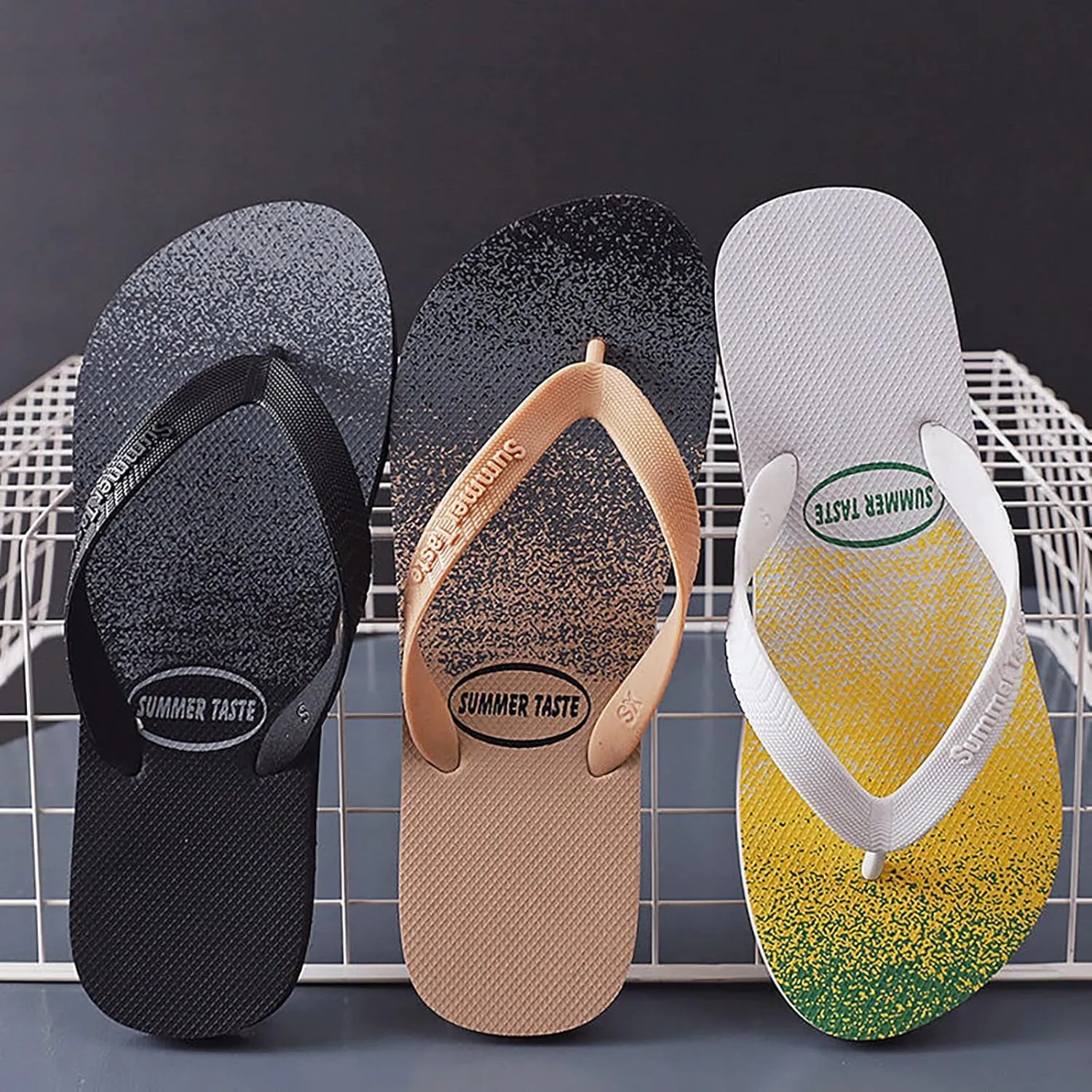 Shower Flip Flops for Men Women Non Slip Rubber Flat Slippers Quick Drying Bathroom Shower Shoes Comfort Outdoor Beach Pool Thong Sandals Summer Vacation Accessories Slippers