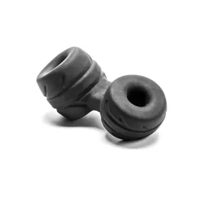 Silaskin Cock & Ball Ring and Stretcher - Black