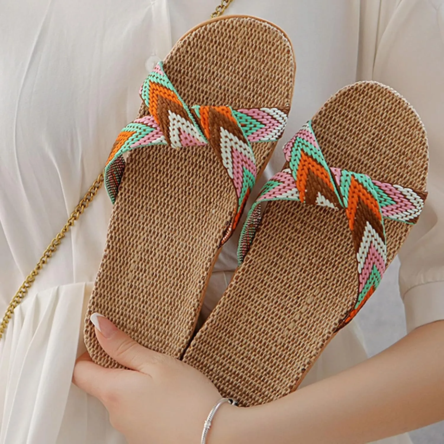 Silent Home Slippers Linen Men's And Women's Summer Home Floor Non Slip Bottom Handmade Slippers