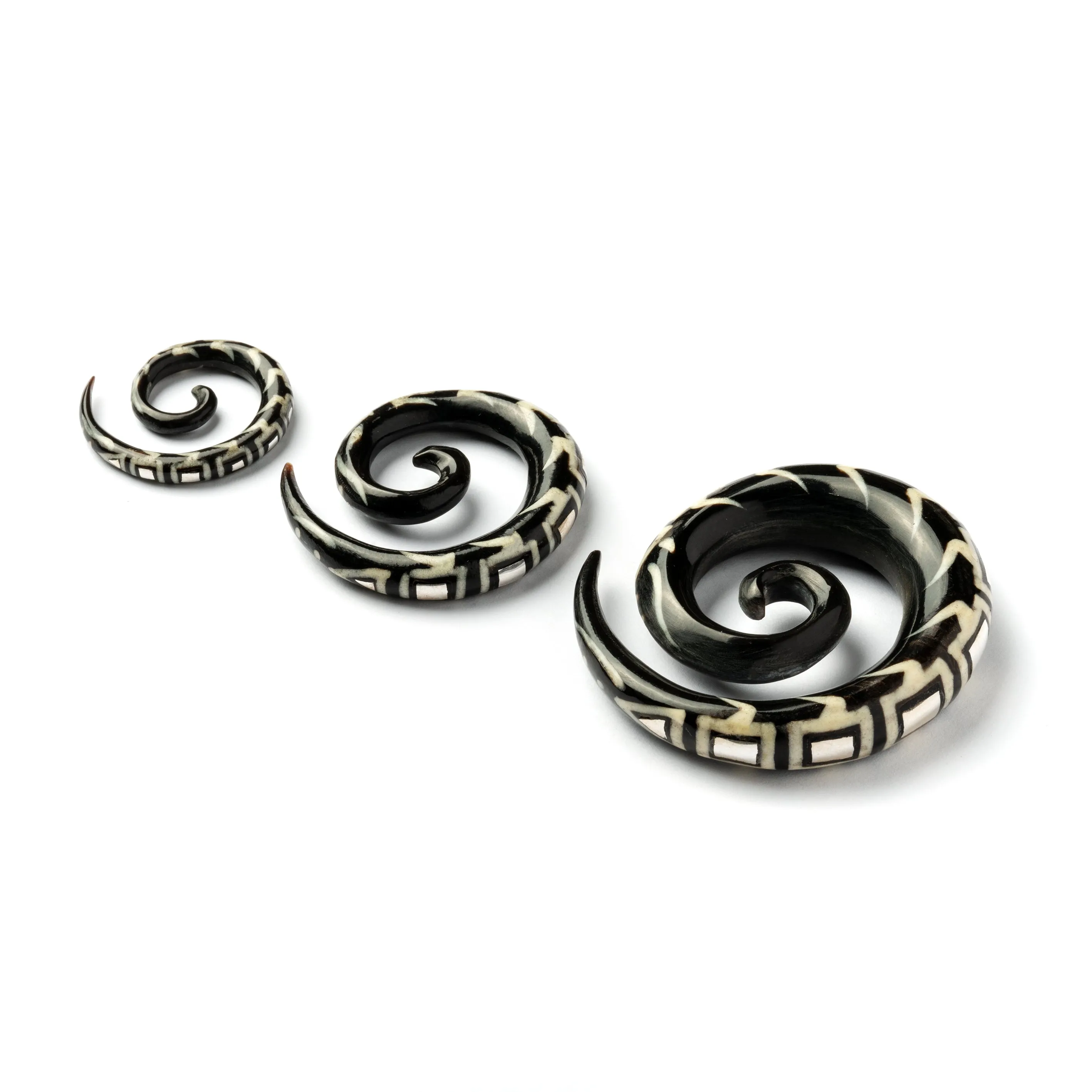 Silver Centipede Spiral Gauges