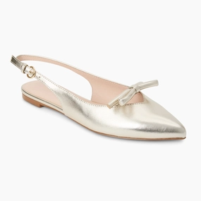 Lennox Leather Slingback Flat Commute Ease Dance Glow