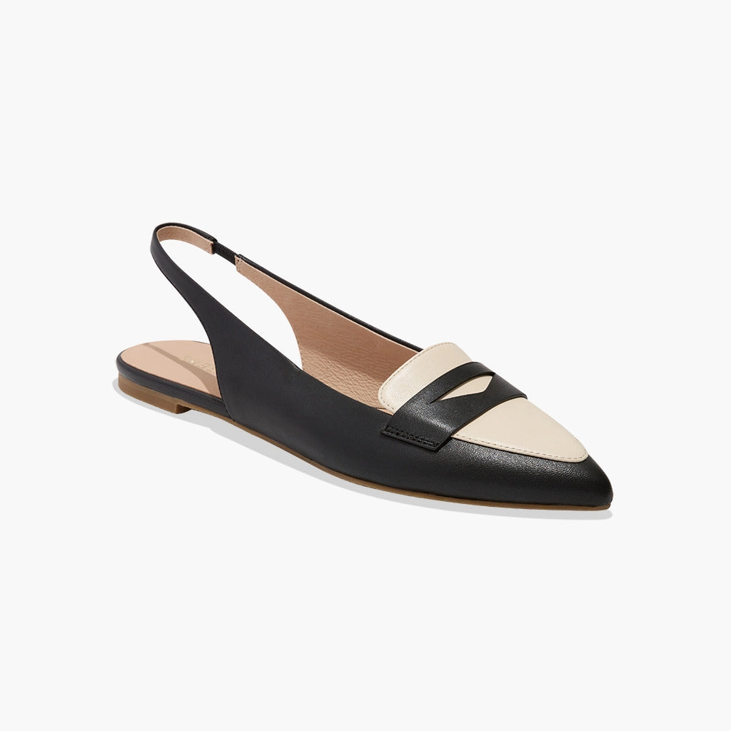 Bridge Step Perfect Walk Pennie Leather Slingback Ballet Flat