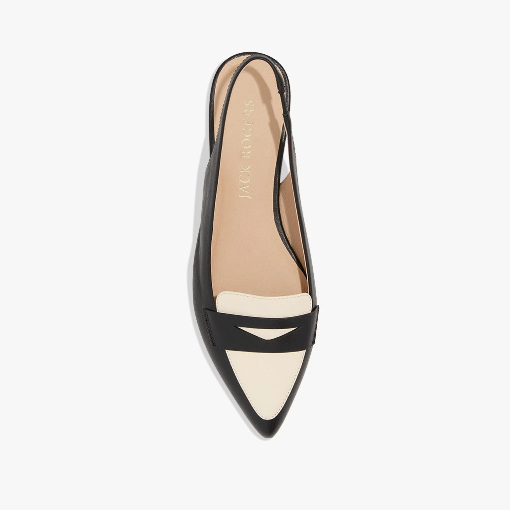 Pennie Leather Slingback Ballet Flat Easy Slip