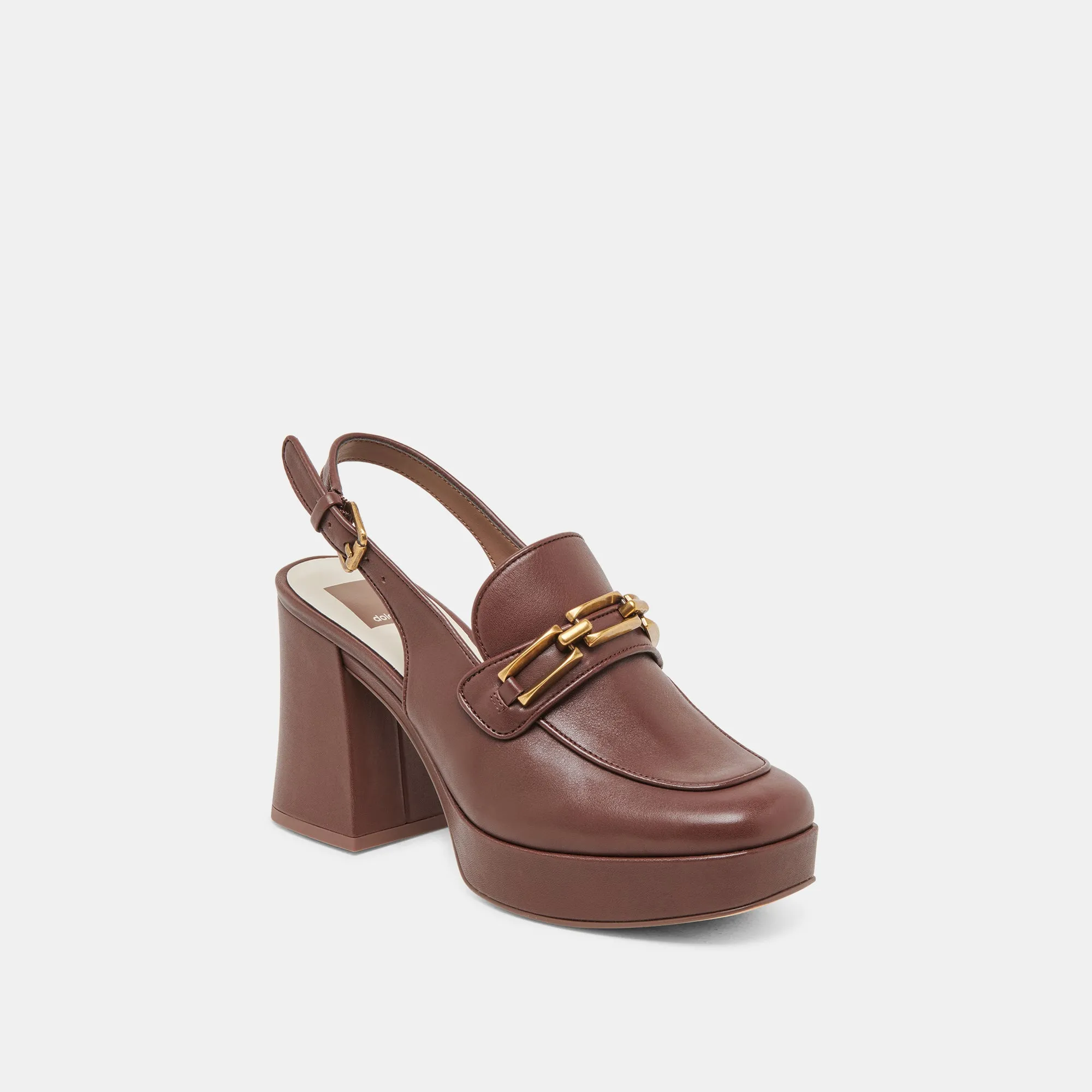 SIRUS HEELS CHOCOLATE LEATHER Water Guard